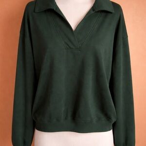 Umgee Forest Green Scuba Pullover